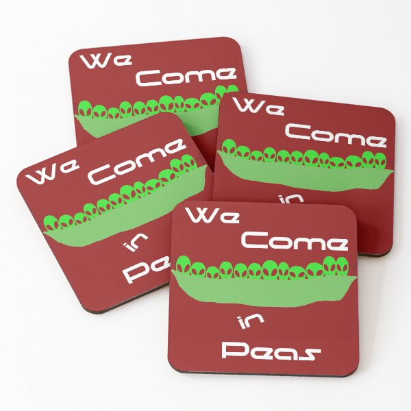 Item preview,  Alien We Come in Peas  designed and sold by MephobiaDesigns.