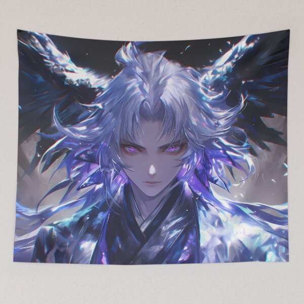 Item preview, Caster Merlin Fate Grand Order Dark Aura Winged Stare designed and sold by TanglenRabbit.