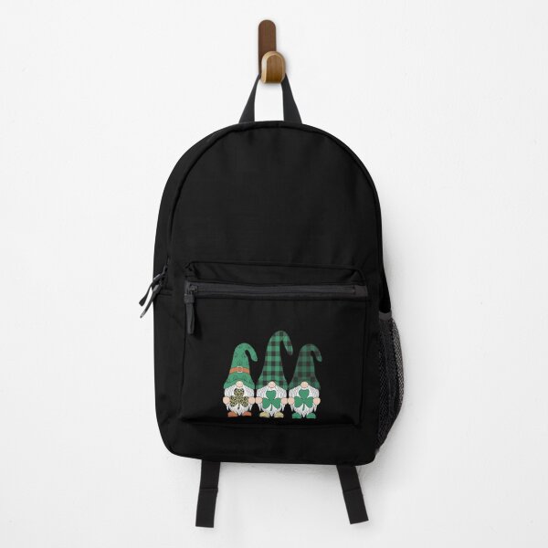 Item preview, Three Gnomes Holding Shamrock Plaid Leopard St Patrick's Day designed and sold by RonnasJackson.
