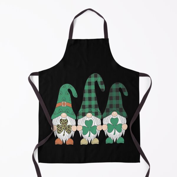 Item preview, Three Gnomes Holding Shamrock Plaid Leopard St Patrick's Day designed and sold by RonnasJackson.