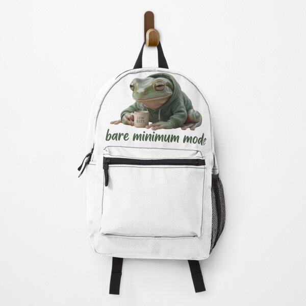 Item preview, Bare Minimum Mode - Low Battery Tired Frog Meme designed and sold by Arts Paradise.