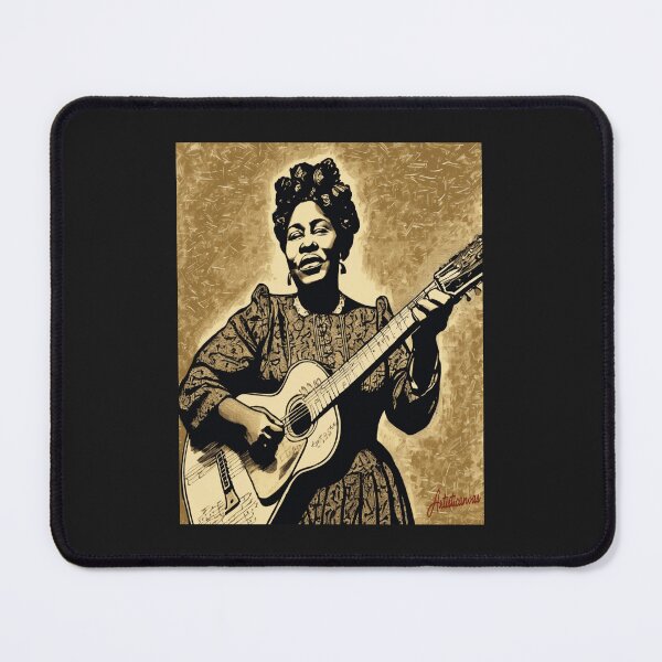 Item preview, Sister Rosetta Tharpe Vintage Woodcut Guitar designed and sold by Artisticanvas.