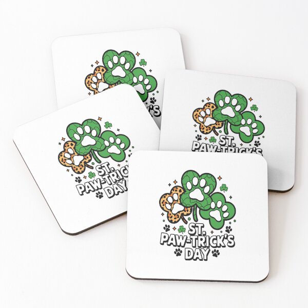 Item preview, Shamrock Dog Clovers St Paw Trick's Day St Patricks Day designed and sold by RonnasJackson.