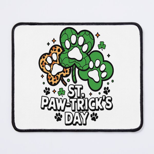 Item preview, Shamrock Dog Clovers St Paw Trick's Day St Patricks Day designed and sold by RonnasJackson.