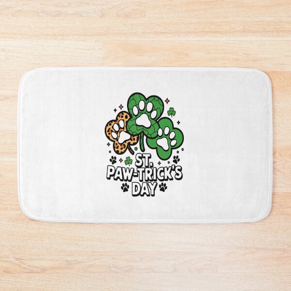 Item preview, Shamrock Dog Clovers St Paw Trick's Day St Patricks Day designed and sold by RonnasJackson.