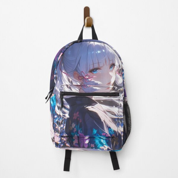 Artikelvorschau, Kamisato Ayaka Genshin Impact Winter Kimono Moonlit Grace entworfen und verkauft von TanglenRabbit.