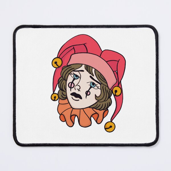 Item preview, Salmon sad jester girl clown aesthetic  designed and sold by Finn.Co.