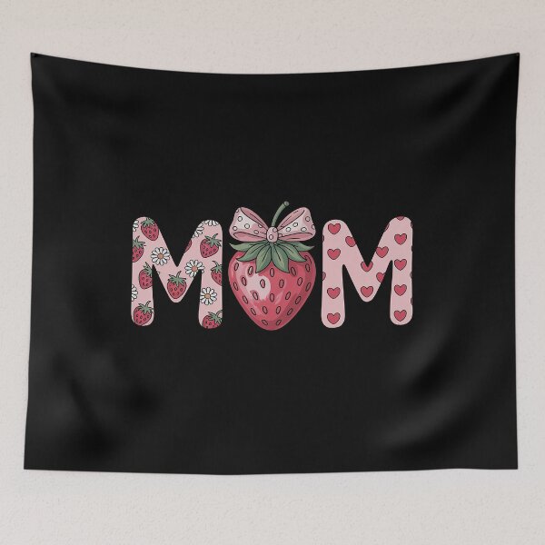 Item preview, Mom Strawberry Coquette Bow Happy Valentine's Day  designed and sold by RonnasJackson.