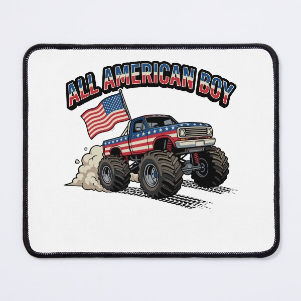 Item preview, Patriotic Boy 4th of July Monster Truck designed and sold by KroghDs.