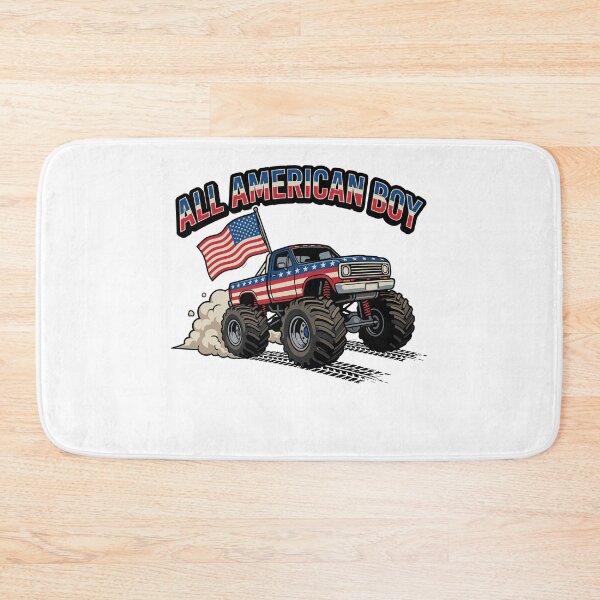 Item preview, Patriotic Boy 4th of July Monster Truck designed and sold by KroghDs.