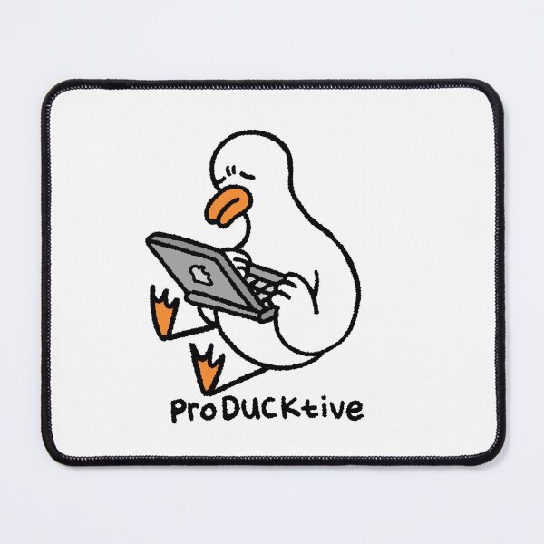 Item preview, Funny ProDUCKtive Duck Pun Hand Drawn Streetwear Art designed and sold by RNASstuff.