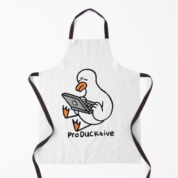 Item preview, Funny ProDUCKtive Duck Pun Hand Drawn Streetwear Art designed and sold by Childish by Design.