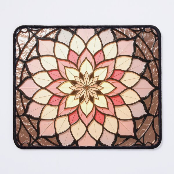 Item preview, Lotus Stained Glass Mandala designed and sold by Shelley Loewnau-Jones Studio.