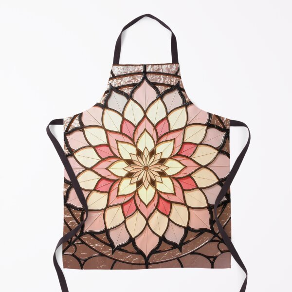Item preview, Lotus Stained Glass Mandala designed and sold by Shelley Loewnau-Jones Studio.