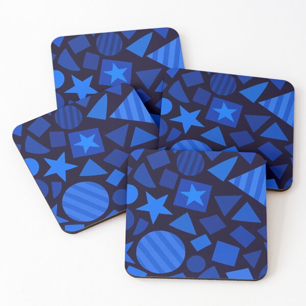 Item preview, Blue Stars, Strips and Shapes designed and sold by CarolM.