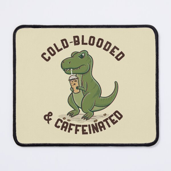 Item preview, Cold-Blooded & Caffeinated T-Rex - Vintage Iced Coffee Dino Art designed and sold by danhoodstudio.