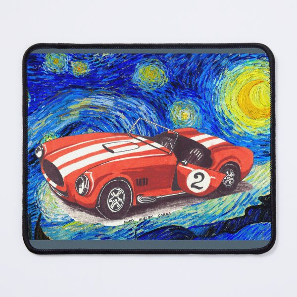 Item preview, Classic Red Racing Car Under Starry Night – Van Gogh Inspired Art designed and sold by Funnycoin10000.