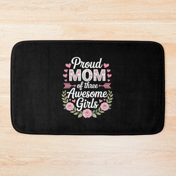 Item preview, Proud Mom of Three Awesome Girls 3 Daughters Mother's Day designed and sold by RonnasJackson.