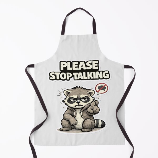 Item preview, Please STOP talking Raccoon Funny Meme Shirt Introvert Humor designed and sold by piotr_chojnacki_art.