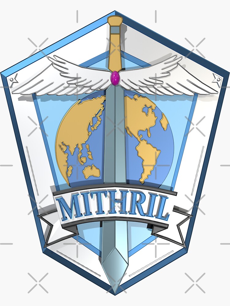 Mithril Emblem 3d Sticker For Sale By Cccdesign Redbubble