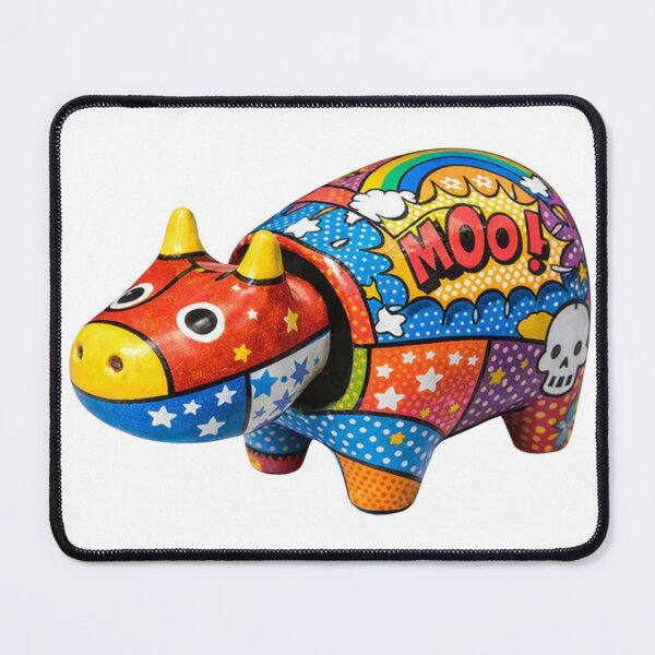Item preview, Pop Art Akabeko: The Neo-Japan Psychedelic Guardian - ポップアート赤べこ「電脳夢想」 designed and sold by NYAO-YUUKI.
