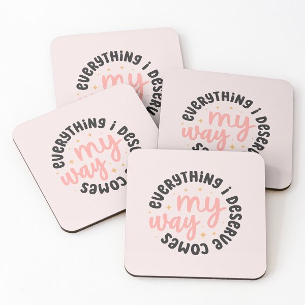 Item preview, Everything I Deserve Comes My Way Positive Manifestation Quote designed and sold by NotasCreativa.