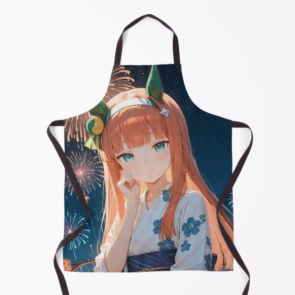 Item preview, Silence Suzuka Yukata Fireworks Anime Girl Uma Musume Pretty Derby designed and sold by Spraykart.