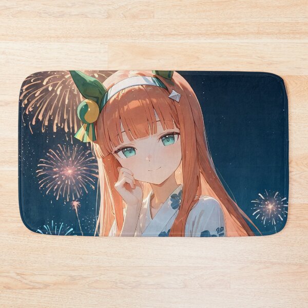 Item preview, Silence Suzuka Yukata Fireworks Anime Girl Uma Musume Pretty Derby designed and sold by Spraykart.