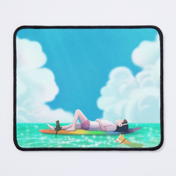 Item preview, Floating Summer Daydream with Cat and Dog designed and sold by jjaejji.