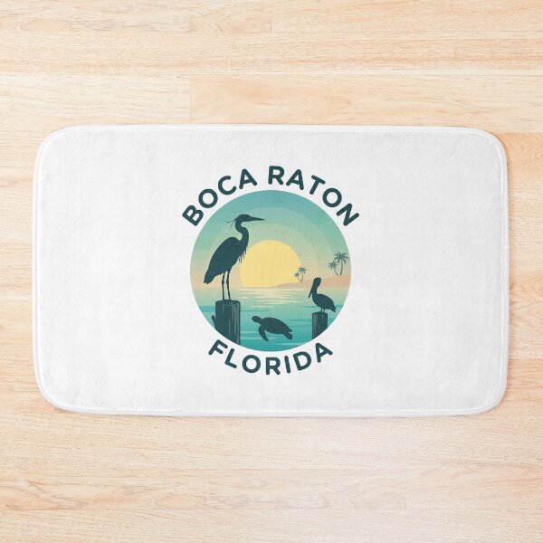 Item preview, Boca Raton Florida Heron And Pelican Retro Coastal Souvenir designed and sold by RobertLeibowitz.