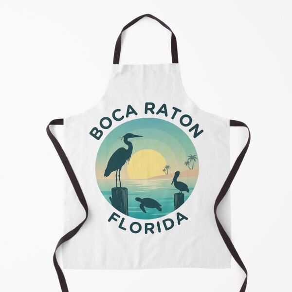 Item preview, Boca Raton Florida Heron And Pelican Retro Coastal Souvenir designed and sold by RobertLeibowitz.