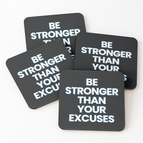 Item preview, Be Stronger Than Your Excuses | Gym Fitness Motivation Shirt designed and sold by AkiraCustoms.