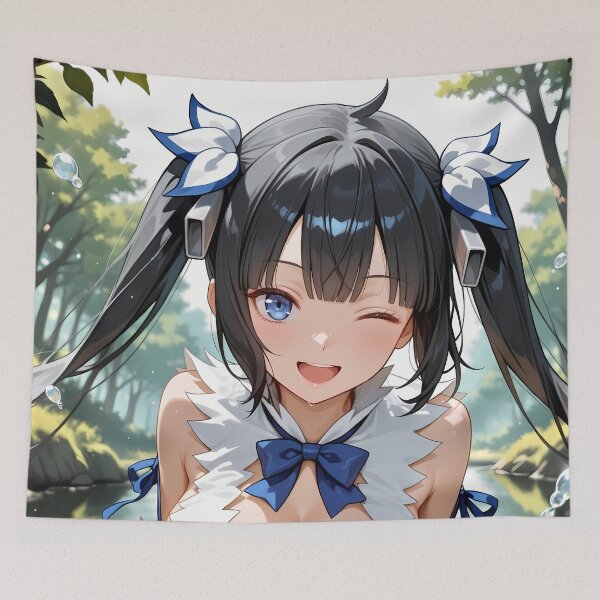 Item preview, Hestia Danmachi Anime Girl Waifu Forest Fantasy Cute Smile designed and sold by Spraykart.