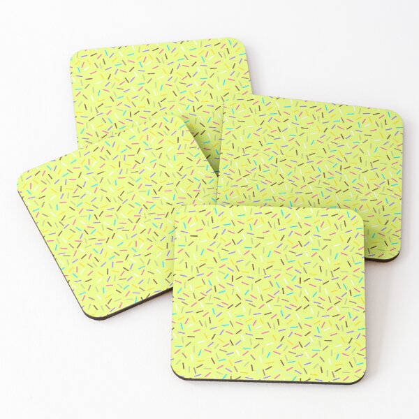 Item preview, Colorful Tasty Sprinkles on Yellow Background designed and sold by bakerleahout.