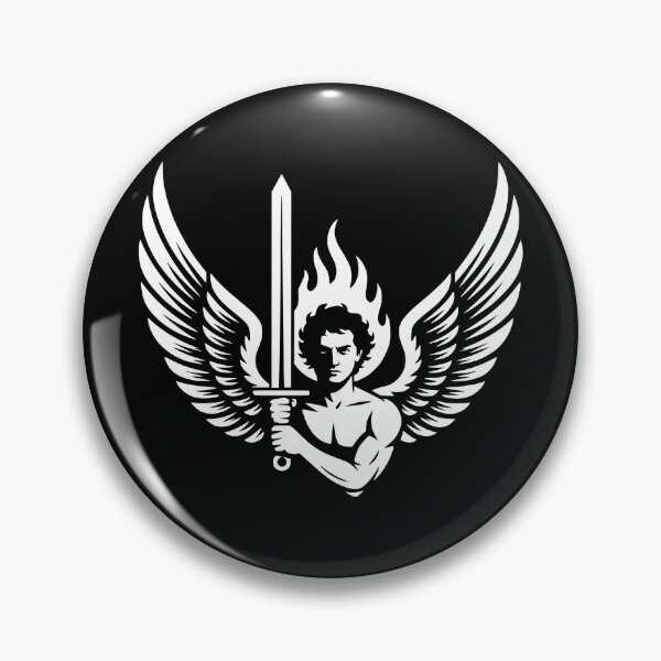Item preview, Saint Michael Flaming Sword Archangel Design designed and sold by theartfulaspie.