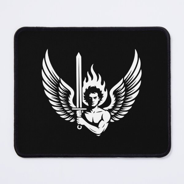 Item preview, Saint Michael Flaming Sword Archangel Design designed and sold by theartfulaspie.