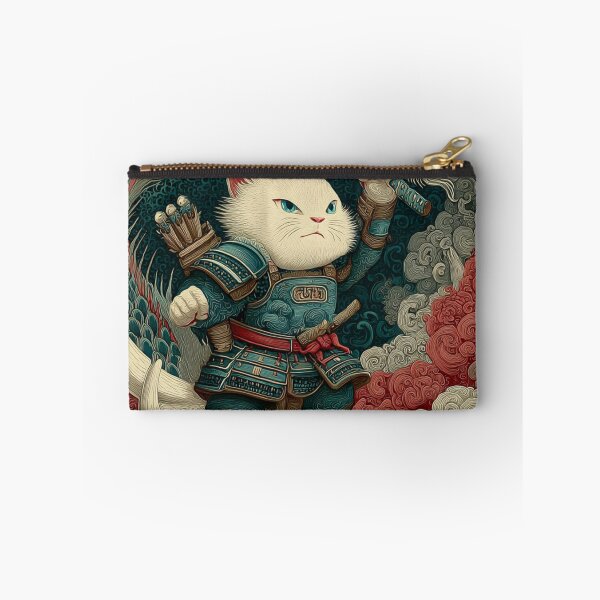 Item preview, Samurai Cat vs Dragon Wall Art | Japanese Art Print | Anime Style Cat Poster | Unique Fantasy Animal Artwork | Printable Download designed and sold by De Aqui y de Alla Studio.