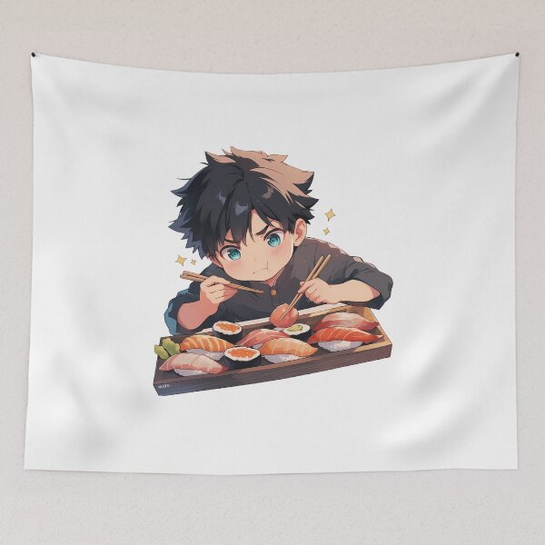 Item preview, Hiro Darling In The Franxx Chibi Sushi Battle Face designed and sold by Spraykart.