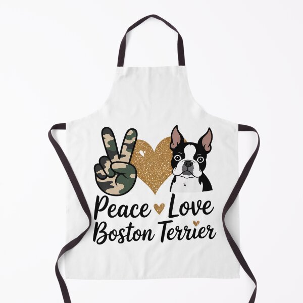 Item preview, Peace Love Boston Terrier Funny Boston Terrier Lover Dog Mom designed and sold by RonnasJackson.