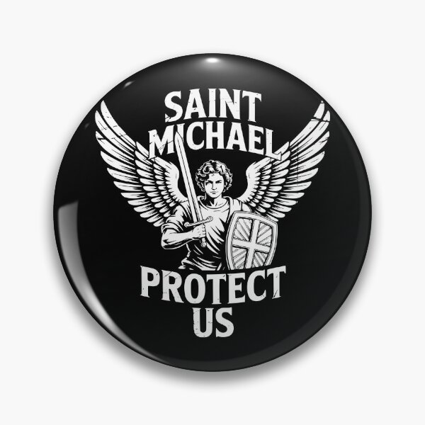 Item preview, Saint Michael Protect Us Archangel Protection Design designed and sold by theartfulaspie.