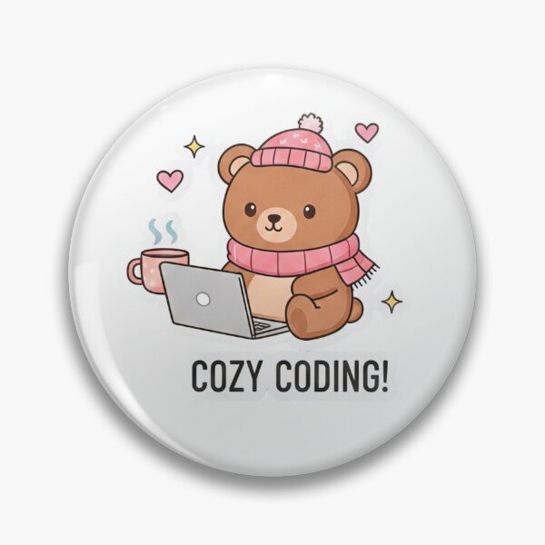 Item preview, Kawaii Cozy Coding Bear designed and sold by XM STOREZ .