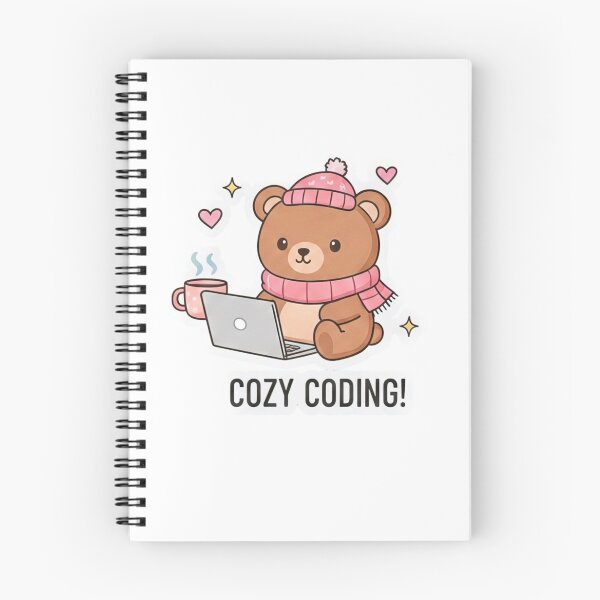 Item preview, Kawaii Cozy Coding Bear designed and sold by XM STOREZ .