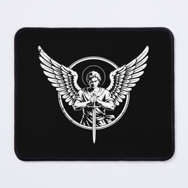 Item preview, Saint Michael Sword Emblem Archangel Design designed and sold by theartfulaspie.