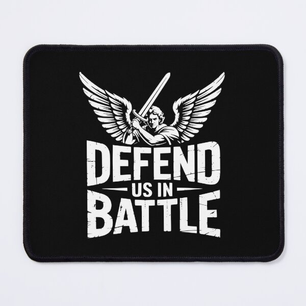 Item preview, Defend Us in Battle Saint Michael Faith Design designed and sold by theartfulaspie.