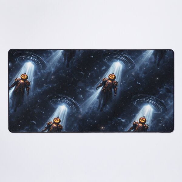 Item preview, Headless Horseman Moon Abduction – Sci-Fi Gothic Halloween Art designed and sold by TheHorsemanRidesAgain.
