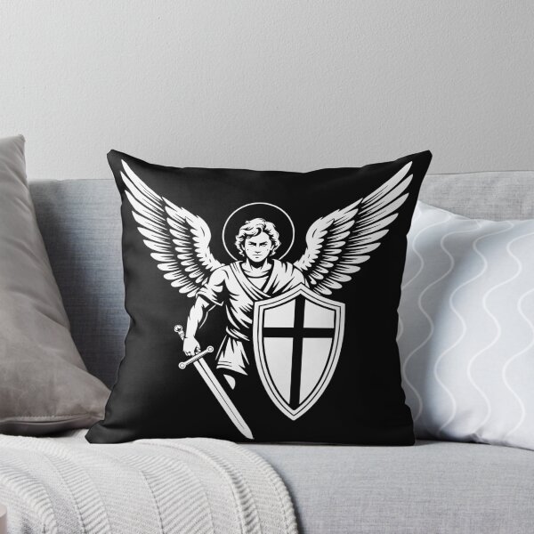 Item preview, Saint Michael Sword and Shield Archangel Design designed and sold by theartfulaspie.