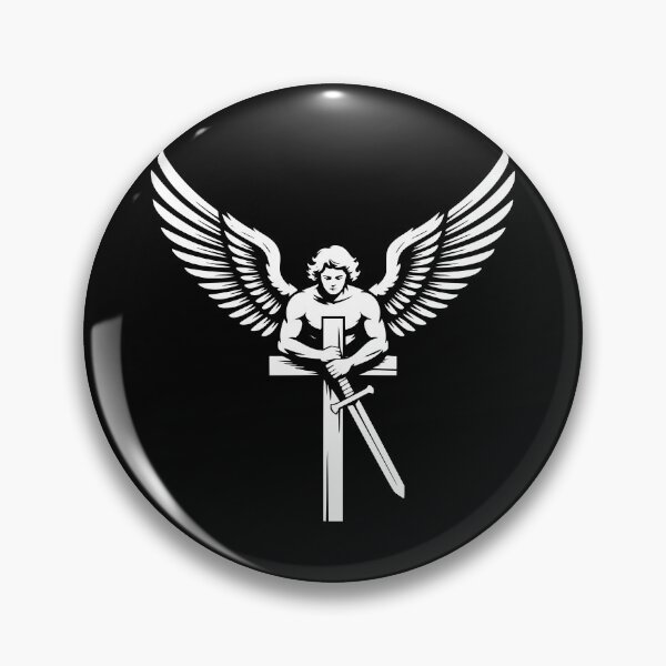 Item preview, Saint Michael Cross and Sword Archangel Design designed and sold by theartfulaspie.