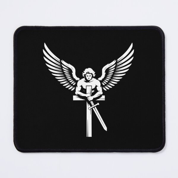 Item preview, Saint Michael Cross and Sword Archangel Design designed and sold by theartfulaspie.