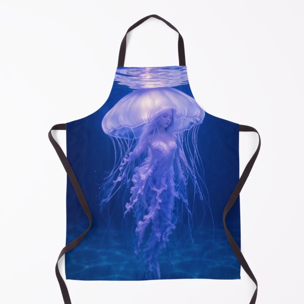 Item preview, Bioluminescent Jellyfish Goddess – Ethereal Ocean Fantasy Art designed and sold by Zee's Whimsical Wonders.