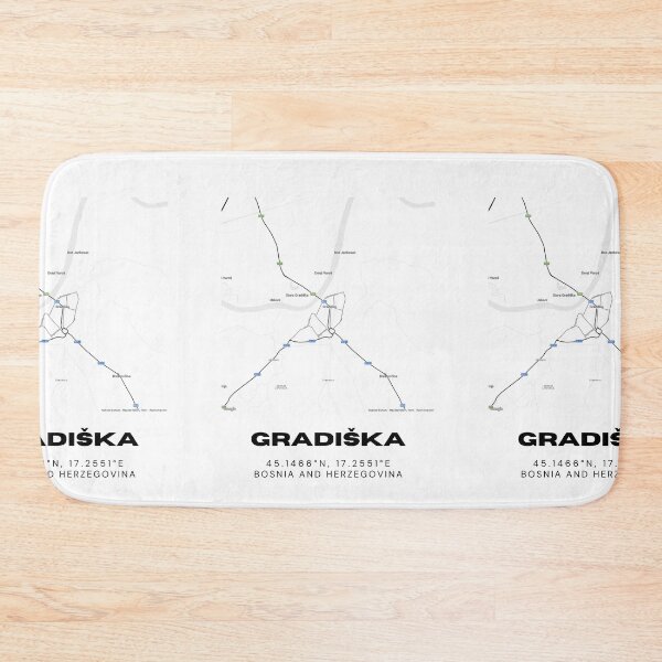Item preview, Gradiška Bosnia Minimalist Map Art | Clean City Street Map Poster designed and sold by RM-Journey.